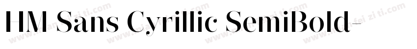 HM Sans Cyrillic SemiBold字体转换